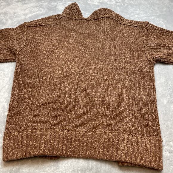 Free People High Hopes Cardigan Womens S Maroon Open Front Ribbed Drop Sleeve - Picture 3 of 9